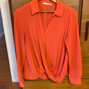 Lightweight Coral Blouse